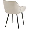 Clp Silla Tanna En Terciopelo Crema 62x58x83 Cm