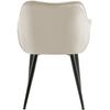 Clp Silla Tanna En Terciopelo Crema 62x58x83 Cm