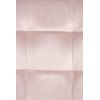 Clp Silla De Comedor Antibes Tapizada En Terciopelo Rosado 55x45x84 Cm