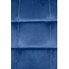 Clp Silla De Comedor Antibes Tapizada En Terciopelo Azul 55x45x84 Cm