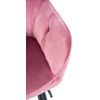 Clp Silla Para Salón Cassis En Terciopelo Rosa 58x56x81 Cm