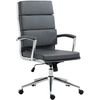 Clp Silla De Oficina Cleveland Simil Cuero Gris 65x61x107 Cm