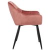 Clp Silla De Salón Emia En Terciopelo Rosa 61x56.5x84 Cm