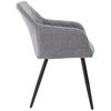 Clp Silla De Comedor Shila Tela Gris 44x47x84 Cm