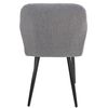 Clp Silla De Comedor Shila Tela Gris 44x47x84 Cm