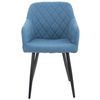 Clp Silla De Comedor Shila Tela Azul 44x47x84 Cm