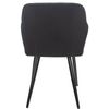 Clp Silla De Comedor Shila Tela Negro 44x47x84 Cm