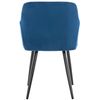 Clp Silla De Comedor Shila Terciopelo Azul 44x47x84 Cm