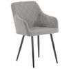 Clp Silla De Comedor Shila Terciopelo Gris 44x47x84 Cm