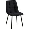 Clp Silla De Comedor Tilde Tela Negro 54x45x83 Cm