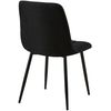 Clp Silla De Comedor Tilde Tela Negro 54x45x83 Cm