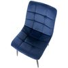 Clp Silla De Comedor Tilde Terciopelo Azul 54x45x83 Cm