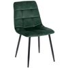 Clp Silla De Comedor Tilde Terciopelo Verde 54x45x83 Cm