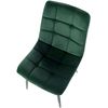 Clp Silla De Comedor Tilde Terciopelo Verde 54x45x83 Cm