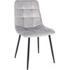 Clp Silla De Comedor Tilde Terciopelo Gris 54x45x83 Cm