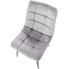 Clp Silla De Comedor Tilde Terciopelo Gris 54x45x83 Cm