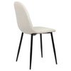 Clp Silla De Comedor Napier Tela Crema 51x44x88 Cm