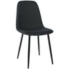 Clp Silla De Comedor Napier Tela Negro 51x44x88 Cm