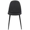 Clp Silla De Comedor Napier Tela Negro 51x44x88 Cm