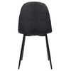 Clp Silla De Comedor Napier Tela Negro 51x44x88 Cm