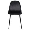 Clp Silla De Comedor Napier Terciopelo Negro 51x44x88 Cm