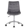 Clp Silla De Oficina Medford En Terciopelo Gris 62x46x81 Cm