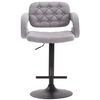 Clp Taburete De Bar Dublin En Tela Gris 55x62x103 Cm