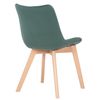 Clp Silla De Comedor Passaic En Terciopelo Verde 61x46x82 Cm