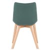 Clp Silla De Comedor Passaic En Terciopelo Verde 61x46x82 Cm