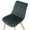 Clp Silla De Comedor Passaic En Terciopelo Verde 61x46x82 Cm