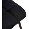 Clp Juego De 4 Sillas De Comedor Tilde En Tela O Terciopelo Negro 52x45x88 Cm