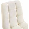 Clp Juego De 4 Sillas De Comedor Tilde En Tela O Terciopelo Crema 52x45x88 Cm