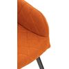 Clp Juego De 4 Sillas De Comedor Shila En Tela O Terciopelo Naranja 44x47x84 Cm