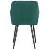 Clp Juego De 4 Sillas De Comedor Shila En Tela O Terciopelo Verde 44x47x84 Cm