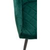 Clp Juego De 4 Sillas De Comedor Shila En Tela O Terciopelo Verde 44x47x84 Cm