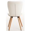 Clp Juego De 4 Silla De Comedor Elda Simil Cuero Blanco 63x50x88 Cm