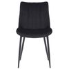 Clp Silla De Comedor Rahden En Terciopelo Negro 61x46x82 Cm