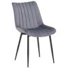 Clp Silla De Comedor Rahden En Terciopelo Gris 61x46x82 Cm