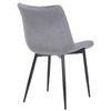 Clp Silla De Comedor Rahden En Terciopelo Gris 61x46x82 Cm