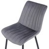 Clp Silla De Comedor Rahden En Terciopelo Gris 61x46x82 Cm