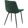 Clp Silla De Comedor Rahden En Terciopelo Verde 61x46x82 Cm