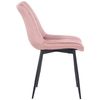 Clp Silla De Comedor Rahden En Terciopelo Rosado 61x46x82 Cm