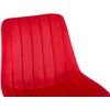 Clp Silla De Comedor Rahden En Terciopelo Rojo 61x46x82 Cm