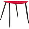 Clp Silla De Comedor Rahden En Terciopelo Rojo 61x46x82 Cm