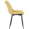 Clp Silla De Comedor Rahden En Terciopelo Amarillo 61x46x82 Cm