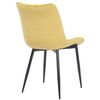 Clp Silla De Comedor Rahden En Terciopelo Amarillo 61x46x82 Cm