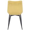 Clp Silla De Comedor Rahden En Terciopelo Amarillo 61x46x82 Cm