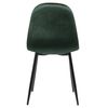 Clp Juego De 4 Sillas De Comedor Napier Terciopelo Verde 51x44x88 Cm