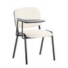 Clp Set De 4 Sillas Confidente Ken Con Mesa Extensible Para Escritura Simil Cuero Crema 71x53x81 Cm