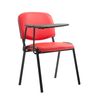 Clp Set De 4 Sillas Confidente Ken Con Mesa Extensible Para Escritura Simil Cuero Rojo 71x53x81 Cm